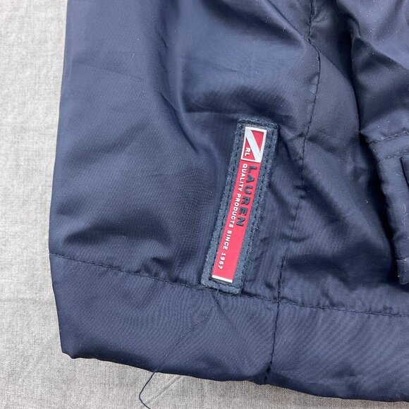 Ralph Lauren Jacket Men Large Blue Red Softshell Cotton Lined Golf Windbreaker - Picture 7 of 13